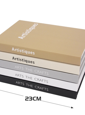 黑白灰现代简约风格 样板房装饰英文道具书 英文装饰书仿真书摆件