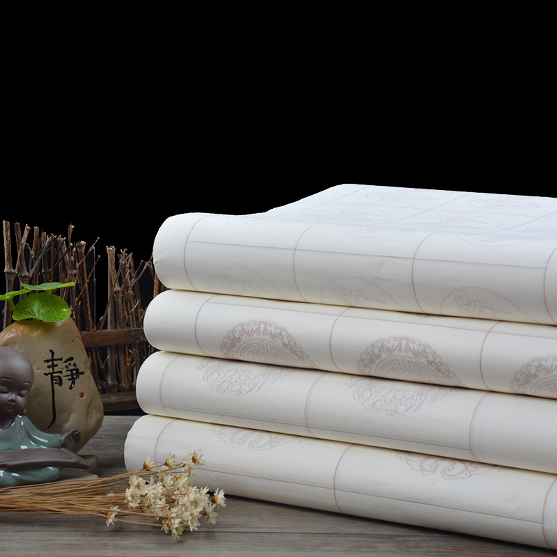 四尺对开20格24格n28格书法作品带格子练习纸加厚半生熟方格宣纸