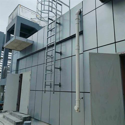 广东韶关镀锌钢爬梯护笼耐腐蚀户外钢直梯玻璃钢检修爬梯基坑安全