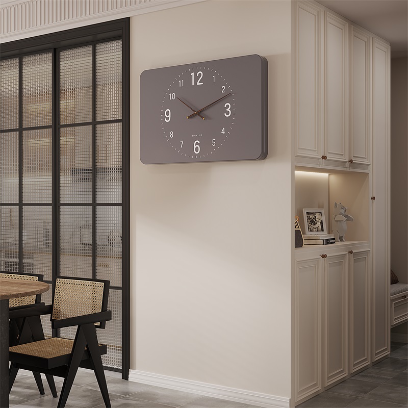 电表箱装饰画遮挡现代简约挂墙多功能配电箱盖板客厅挂钟弱电箱