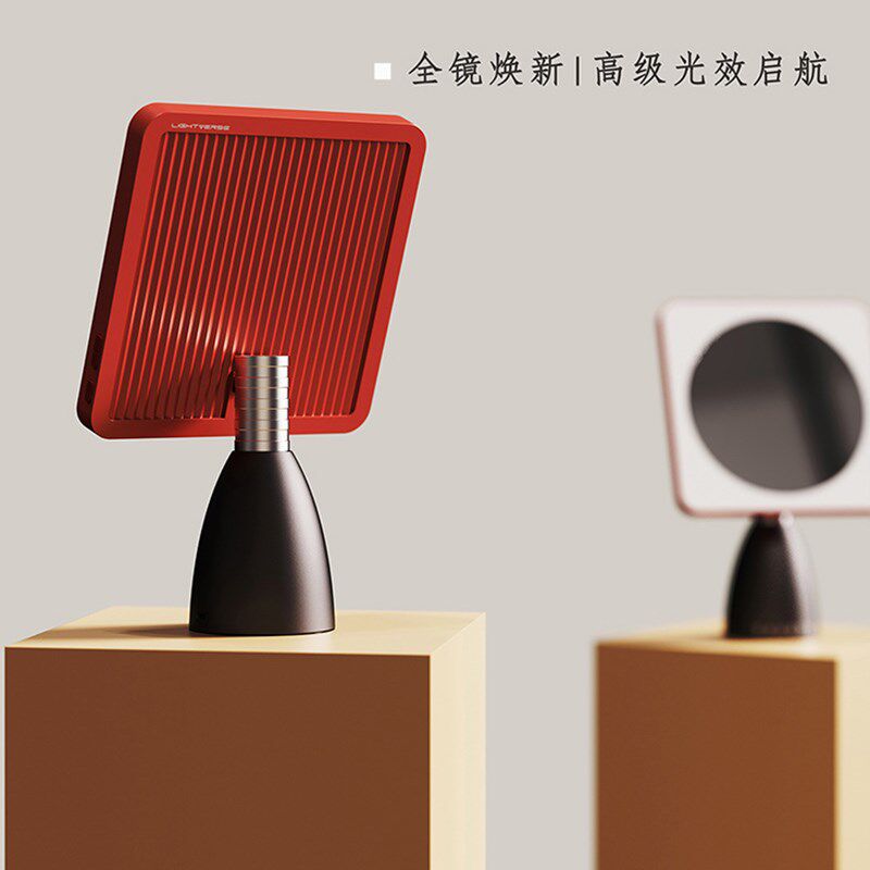 小方镜超大范围【补光化妆镜】led超高清台式桌面梳妆镜美妆镜子