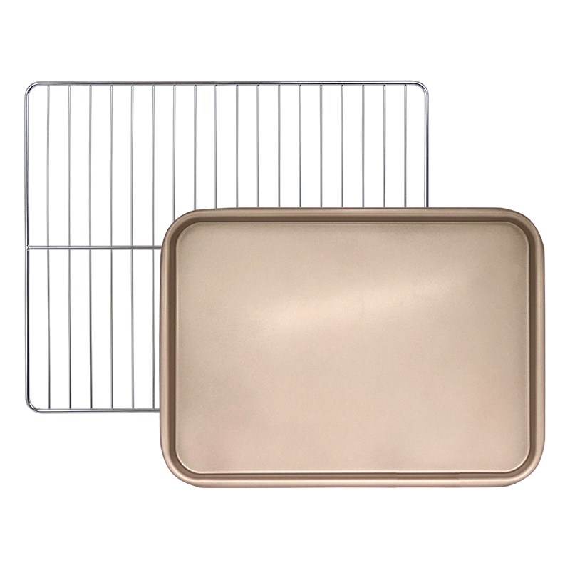 不锈钢蒸烤盘适用海氏S75/C76升不沾烤盘75L升风炉烤箱烧烤网架