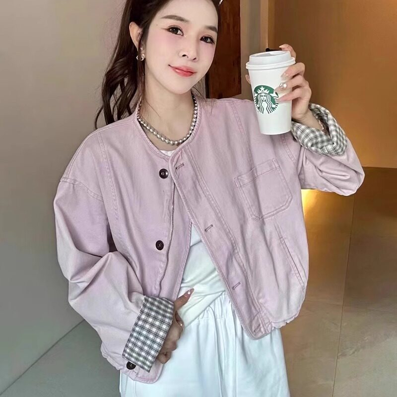 开春洋气牛仔外套女2025新款流行