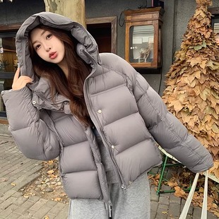 云朵泡芙羽绒服短款外套女2025秋冬新款加厚宽松休闲面包服棉服潮