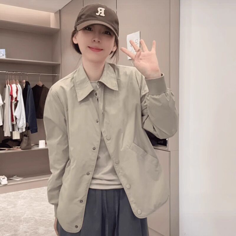 冲锋衣洋气短外套女2025新款宽松