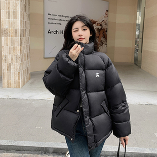 韩系时尚羽绒服外套女秋冬新款宽松小个子加厚显瘦保暖面包服棉服
