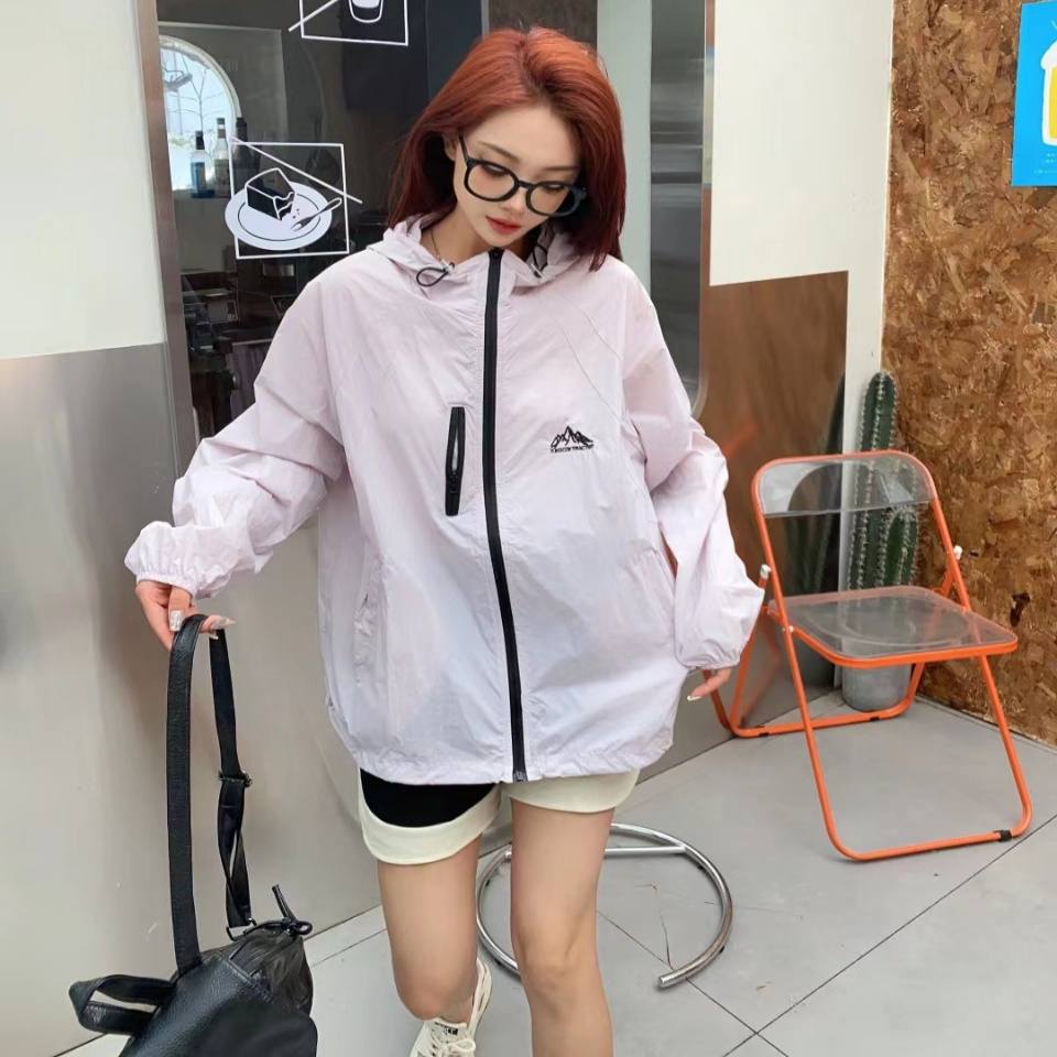 冰丝休闲防晒衣宽松外套女防晒服