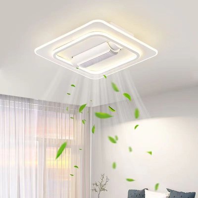 无叶风扇灯客厅灯2025年新款现代简约智能卧室餐厅灯全屋套餐灯具