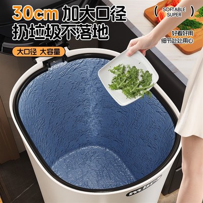 垃圾桶带盖子家用2025新款大号化妆室厕所厨房客厅大容量脚踏式纸
