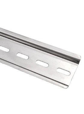 304不锈钢国标C45导轨TH35-7.5继电器底部U型卡条DZ47 托底滑轨槽