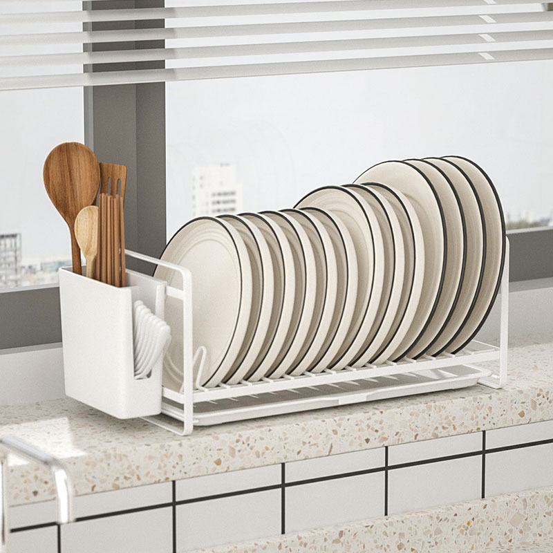 厨房单层碗盘置物大全放碗碟橱柜碗架小型柜内置物架碗盘收纳架