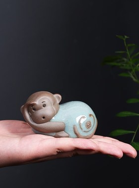 小十二生肖摆件陶瓷整套鼠牛虎兔龙蛇马羊猴鸡狗猪工艺品家居装饰