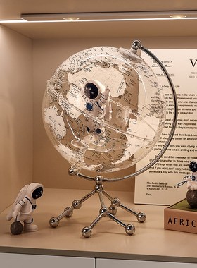 地球仪摆件轻奢高级感电视柜装饰宇航员12岁男孩10岁儿童生日礼物