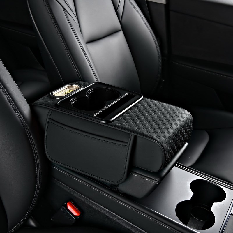 适用大众探岳24款车载纸巾盒水杯架增高垫多功能汽W车中央扶手箱