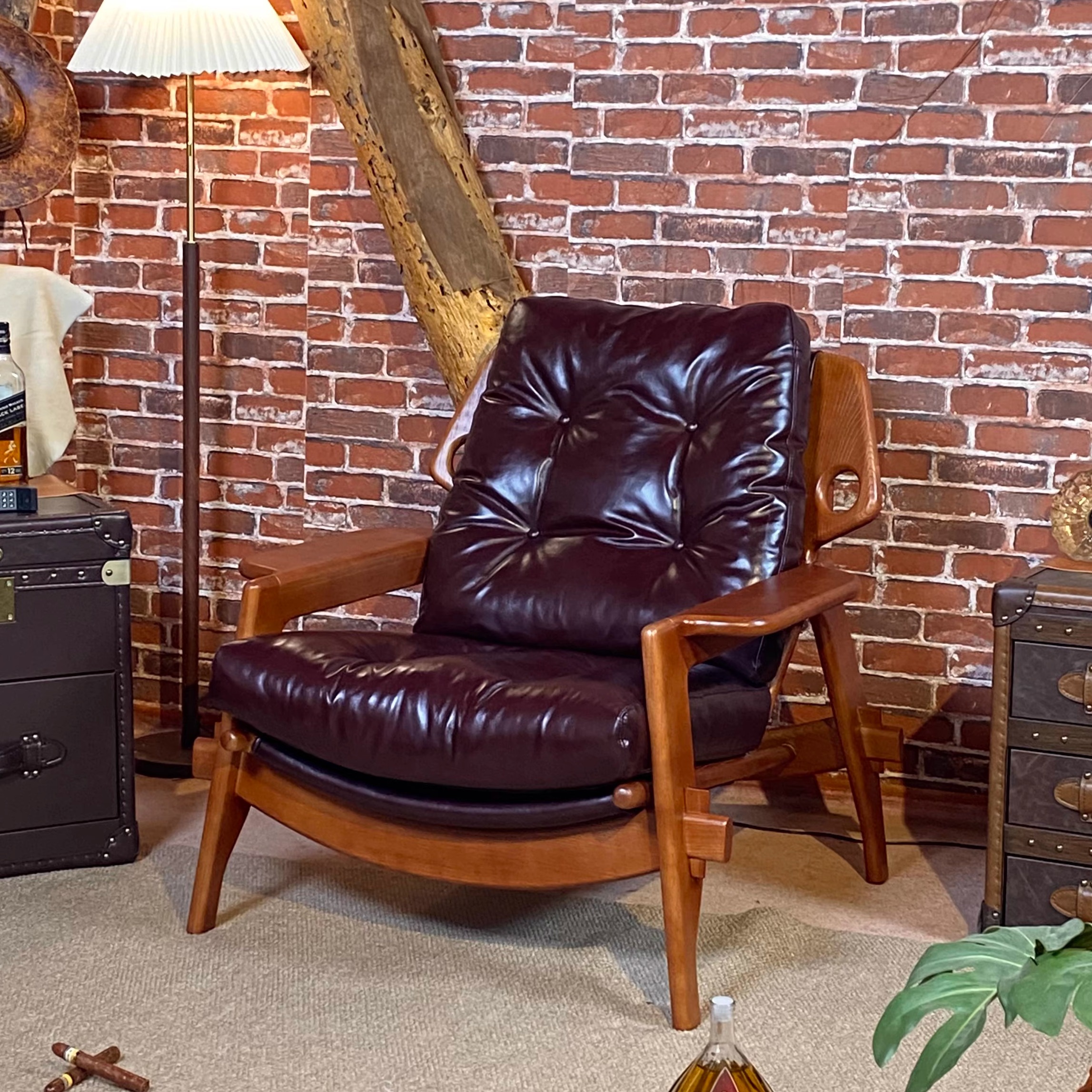 美式本杰明休闲椅高端民宿躺椅