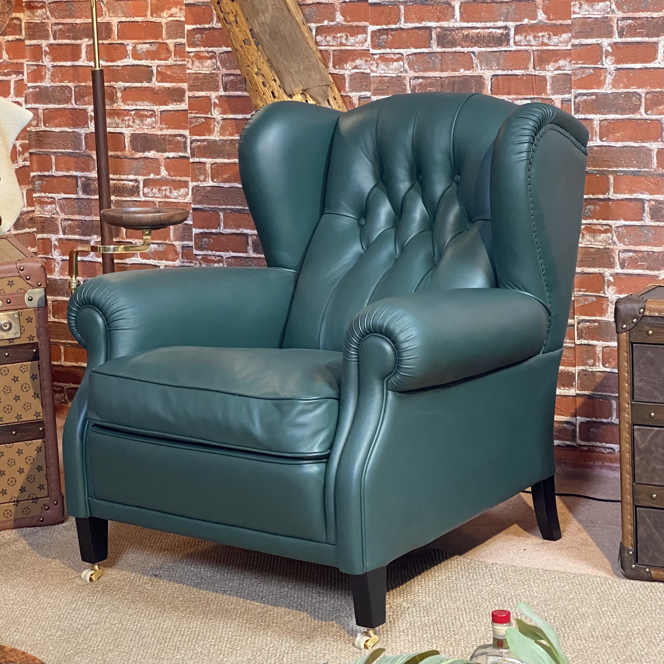 复古雪茄吧沙发椅茶空间主人椅