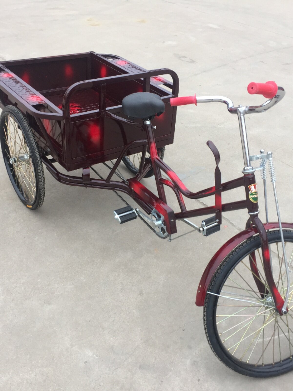 新航海90cm老年人脚蹬代步老式三轮车拉货车摆摊载货脚踏人力三品