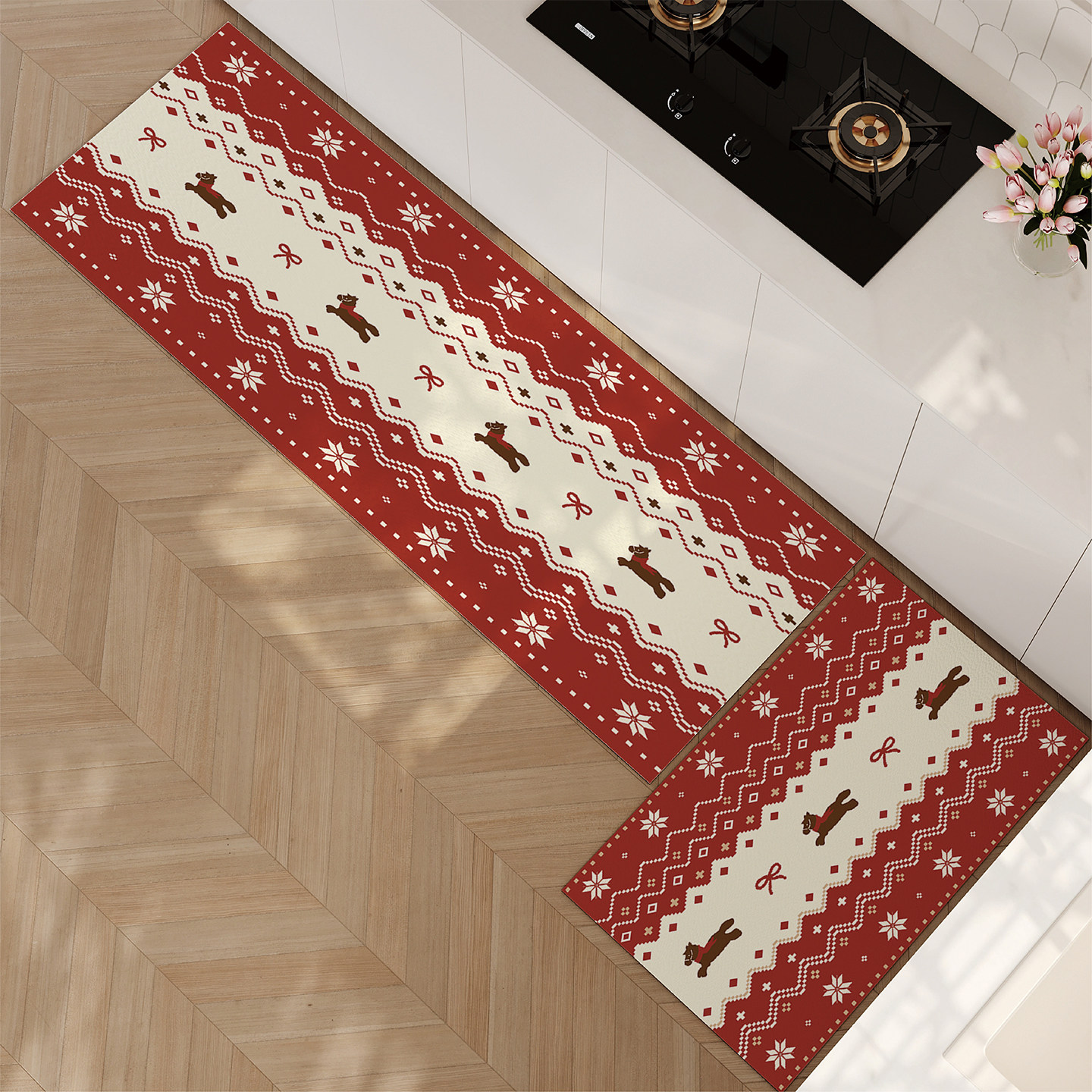 费尔岛马年喜庆新年厨房专用地垫吸水防滑防油免洗耐脏硅藻泥脚垫,居家布艺,厨房地垫,淘宝优惠券,粉丝福利购,淘宝优惠卷