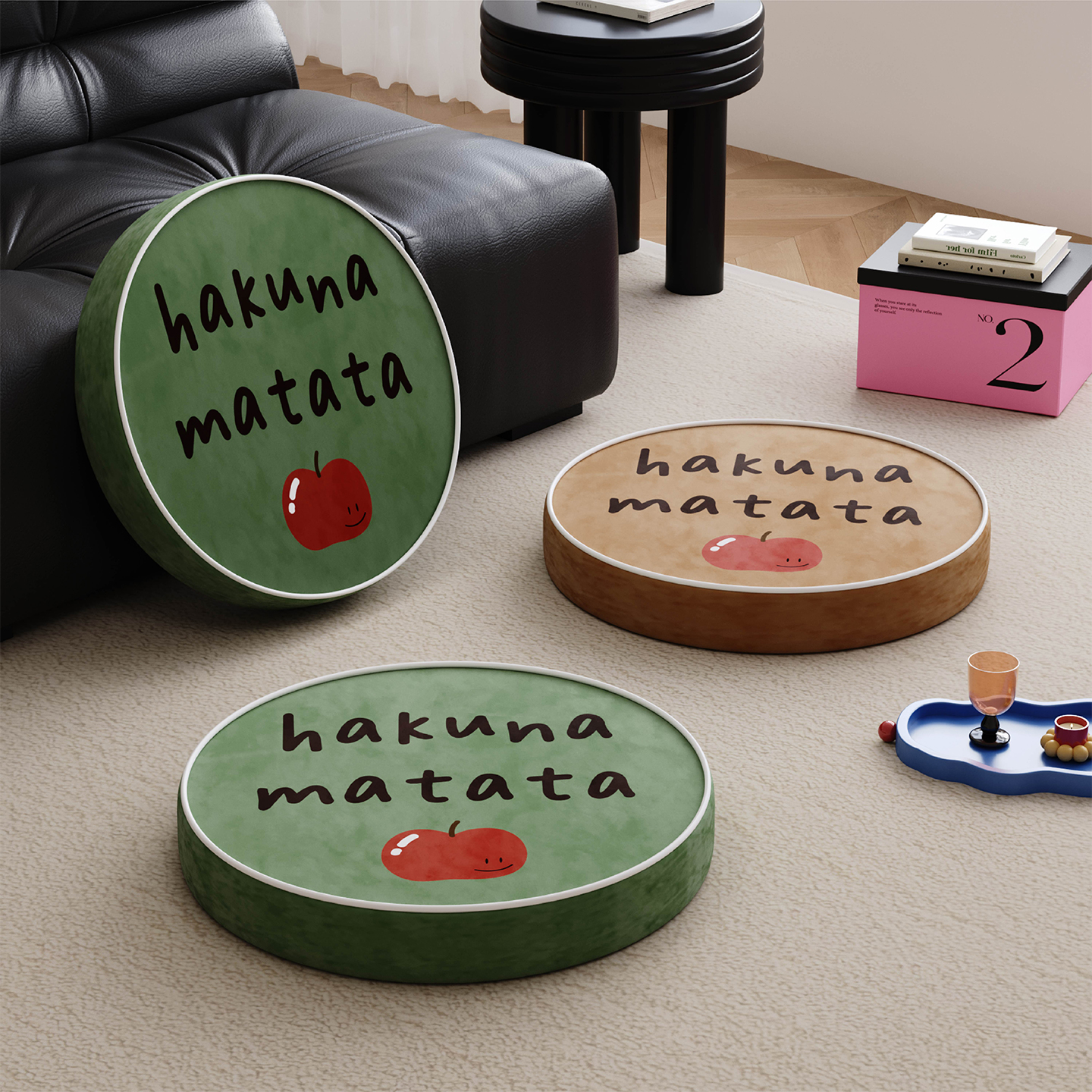 ins复古风蒲团懒人地上飘窗坐垫