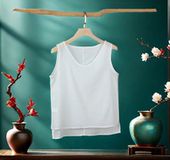 内搭打底文艺复古短款 100%纯棉夏季 超轻薄背心内衬宽松大码 上衣