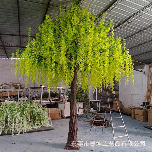 仿真大型樱花树仿真豆花假树仿真紫藤花树源头厂家生产婚庆装饰