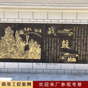 人物群雕铜雕铸铜来图设计厂家景区广场古代名人主题文化锻铜雕塑