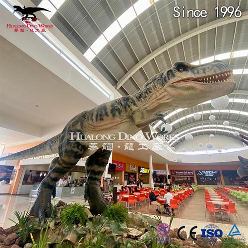 仿真霸王龙棘龙室内室外造景装饰仿真大型恐龙模型制造厂家