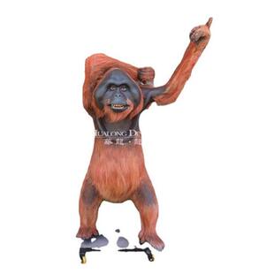 仿真古猿猩猩史前动物来图制作动物模型厂家五一互动引流