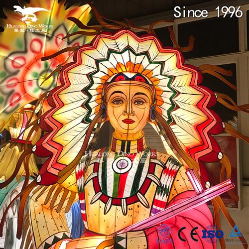 印第安部落文化主题灯会夜游美陈摆件景区打卡热点产品