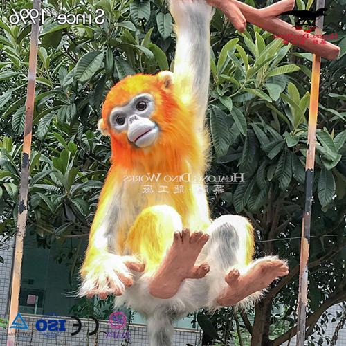 仿真动物猩猩小猴子动物模型仿真恐龙工厂设计制作工艺品图片