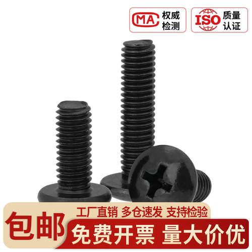304黑色大扁头螺丝TM碳钢