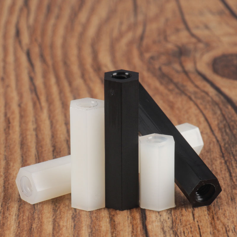 盖驰双通尼龙六角柱黑色白色