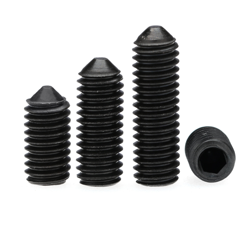 盖驰M2M3M4M5M6M8-M16高强度12.9级内六角锥端机米锥端紧定螺钉