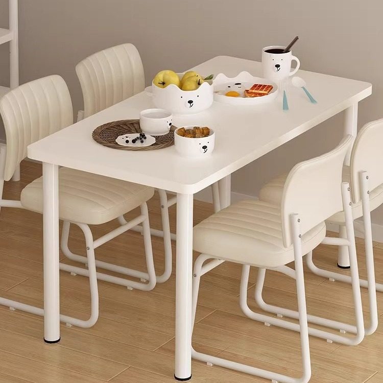 欧式餐桌家用小户型轻奢简约吃饭桌租房商用餐桌阳台饭桌子