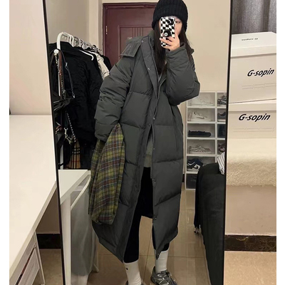 棉服女冬季新款中长款