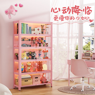 手办展示柜盲盒积木谷子收纳柜痛柜防尘铁皮玻璃柜书柜家居陈列柜