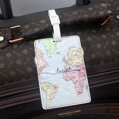 新品Creative World Map High Quality Travel Accessories Lugga