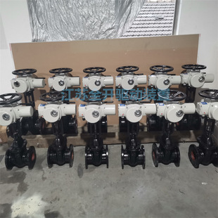 可做加长杆 DN300电动耐磨防腐铸铁闸阀 流体阻力小 Z945T