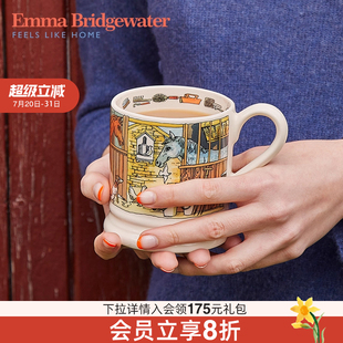 Bridgewater楼下 Emma 马厩马克杯家用陶瓷咖啡杯emmabrigewater