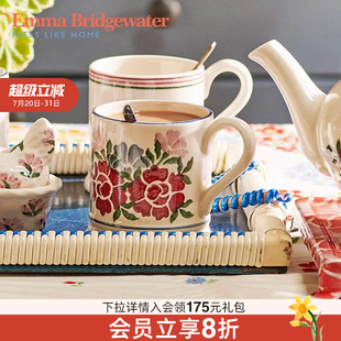 Emma Bridgewater古典玫瑰马克杯复古陶瓷釉下彩emmabrigewater