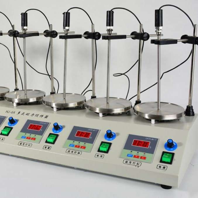 大量供应、优质HJ-6B  多头双数显磁力恒温搅拌器