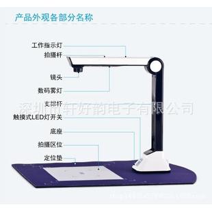 网络直播高拍仪A4幅面高清高速轩好韵扫描仪XHY-P5M02便携式