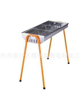 直销可调节的烧烤炉BB190户外烧烤炉烧烤架子携带方便