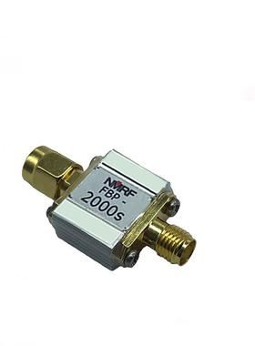 2000MHz射频同轴带通SAW滤波器，1dB带宽5MHz，SMA接口