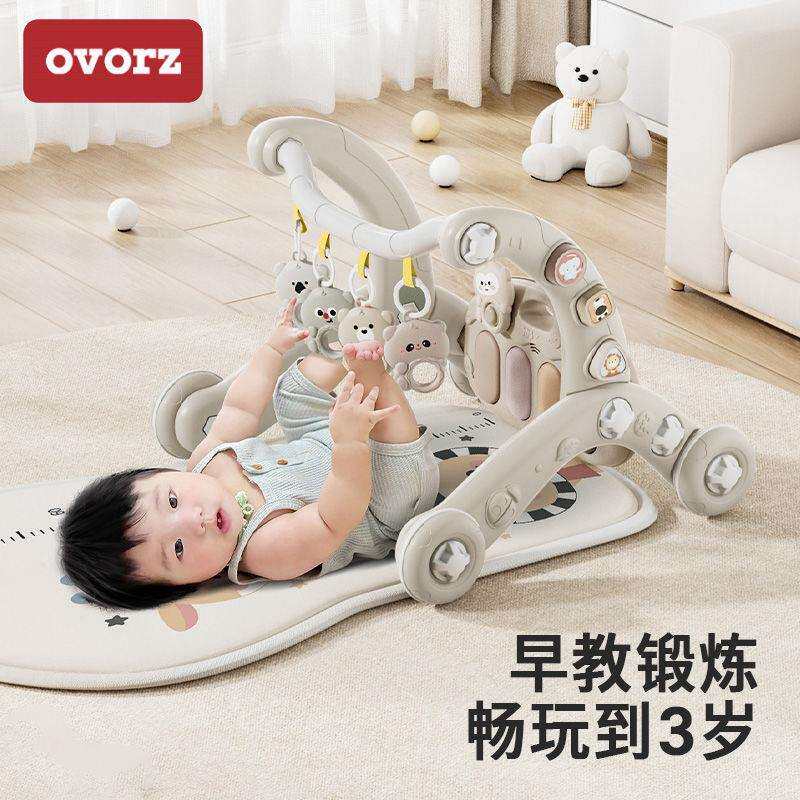 婴儿脚踏钢琴健身架学步车0一1岁3个月6益智早教新生幼儿宝宝玩具