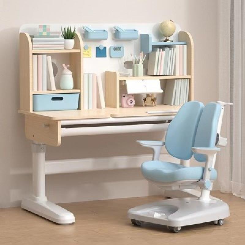 儿童学习桌小学生书桌可升降桌子实木写字桌家用课桌椅套装
