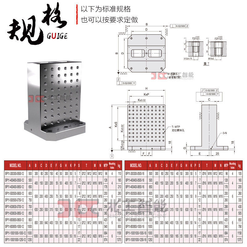 铸铁T型槽平台龙门铣加工定制