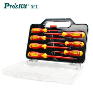 宝工 SD-8012 VDE1000V 高压绝缘螺丝刀套装十字一字起子7件套