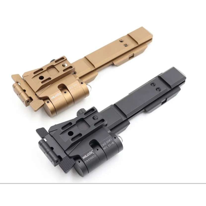 右侧翻转G33 G23 增倍镜侧翻快拆底座兼容20mm轨道。