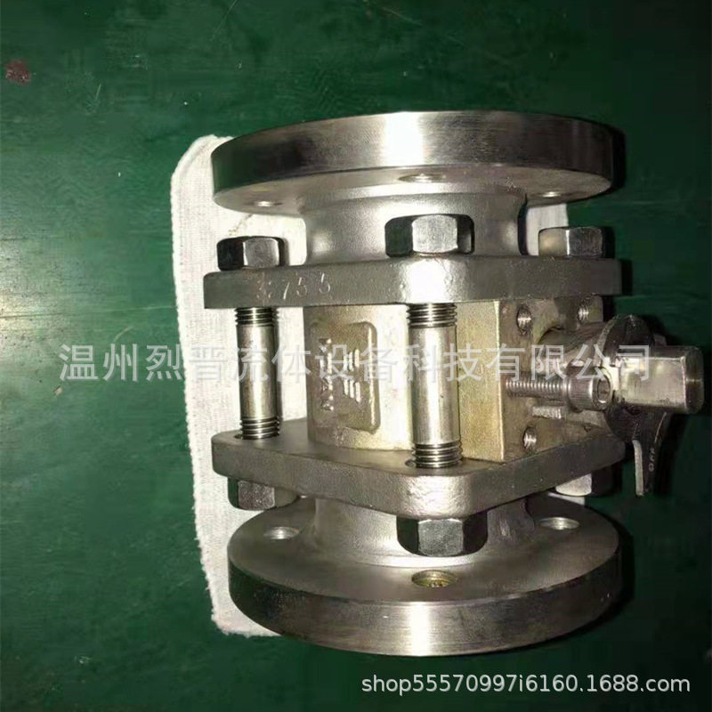 不锈钢Q41TC三片式法兰陶瓷球阀铸钢/304陶瓷球阀3P陶瓷丝扣球阀